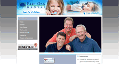 Desktop Screenshot of blueoakdentalrocklin.com